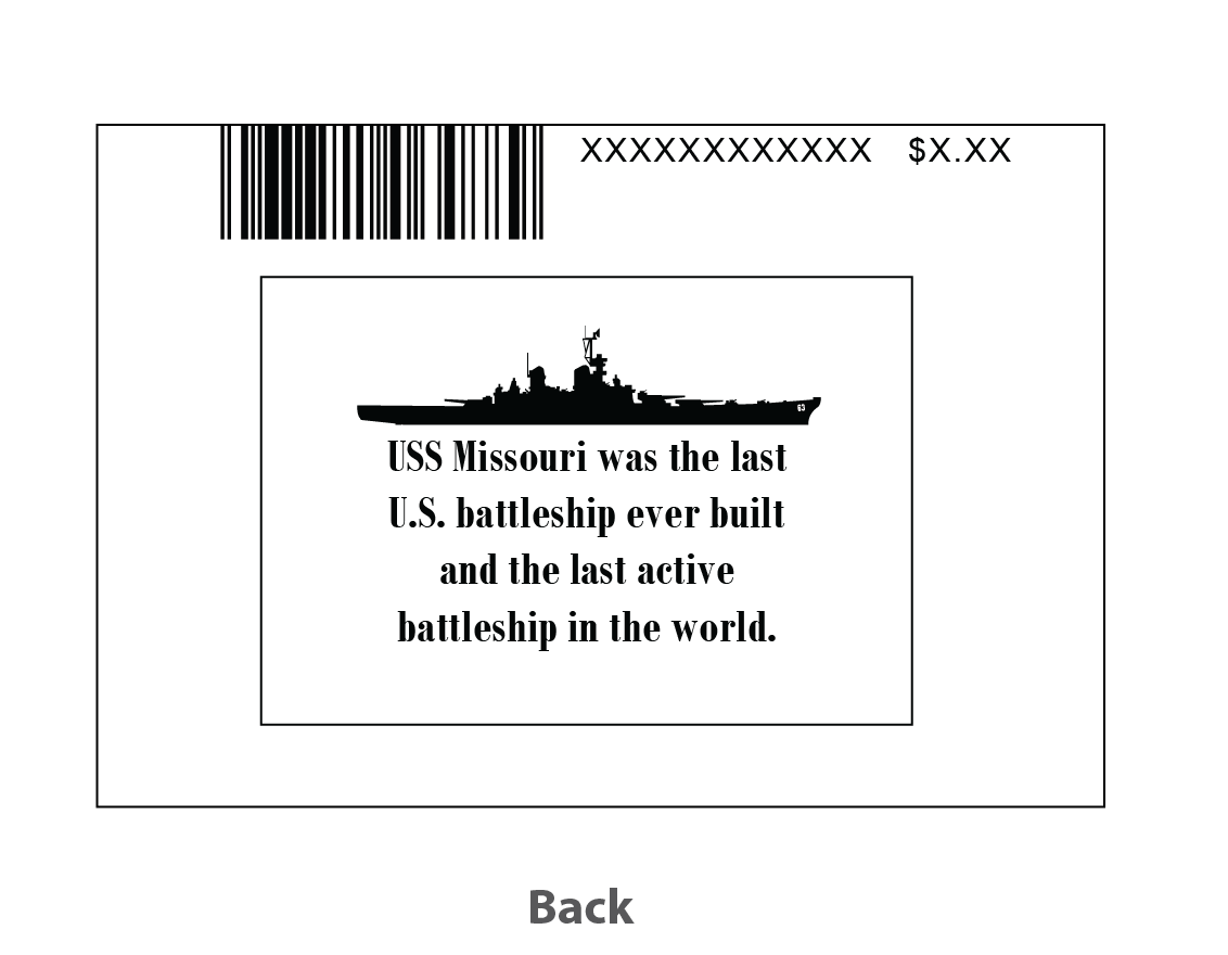 Magnet Flag/Ship--I Walked the Deck of the Last Battleship