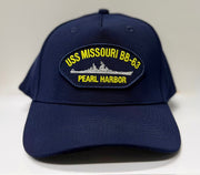 USS Missouri BB63 Patch Adult Baseball Cap
