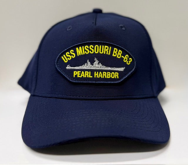 USS Missouri BB63 Patch Adult Baseball Cap
