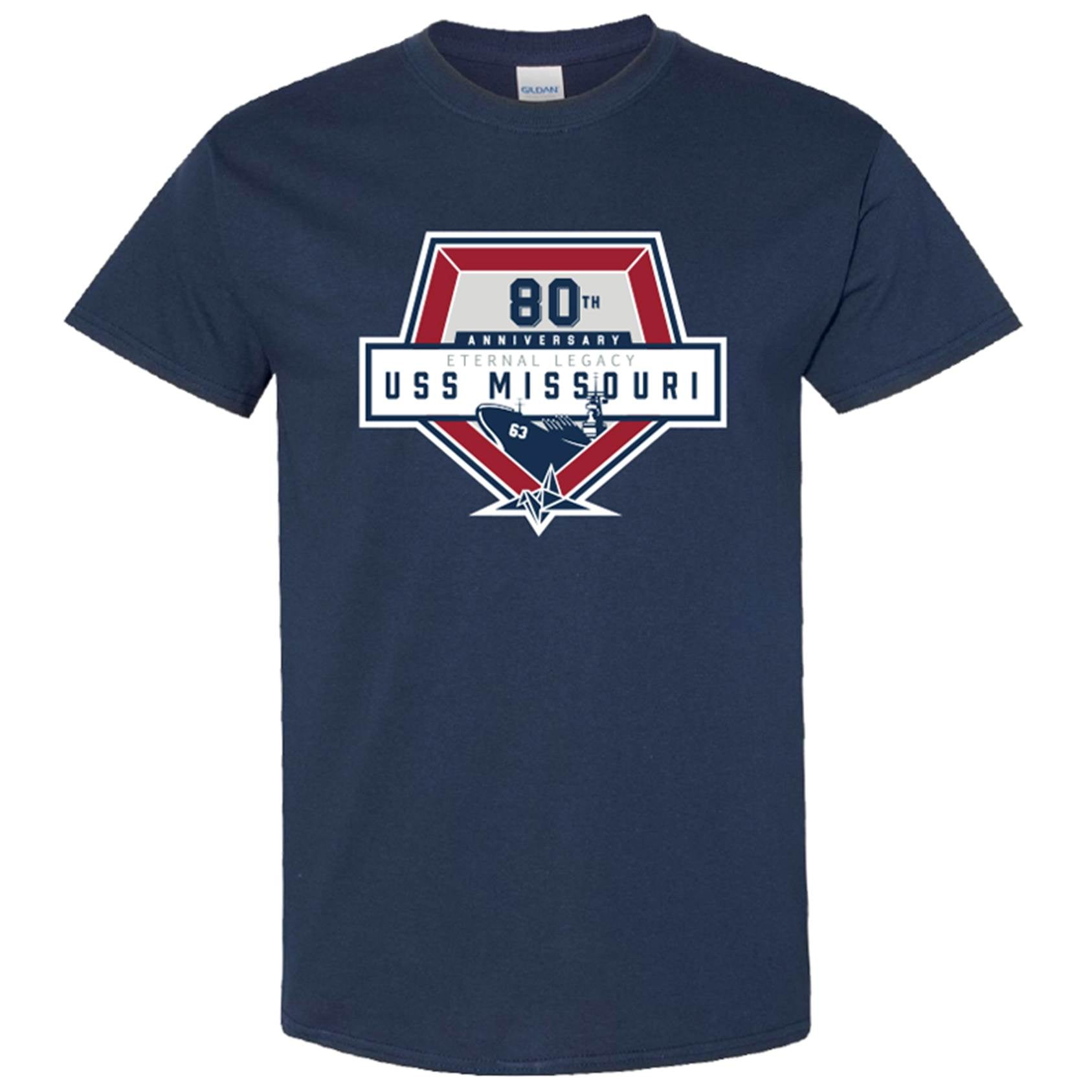 Adult Short Sleeve  - 80th Anniversary Official Logo